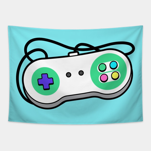 Retro Video Game Controller Tapestry by SLAG_Creative