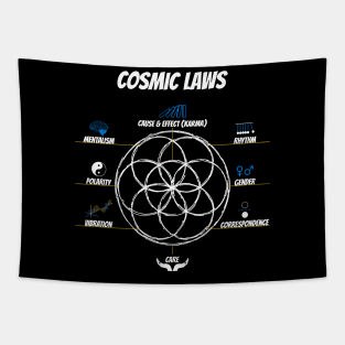 Seed of Life | Flower of Life connect with the hermetic laws Tapestry