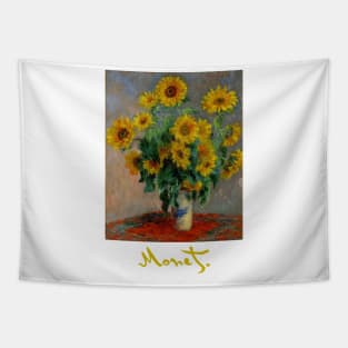 Sunflowers by Claude Monet Tapestry