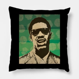 Stevie Wonder // Retro Poster Soul And Funk Pillow