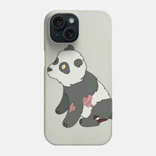 Zombie Panda Bear Cartoon // Funny Halloween Zombie Phone Case