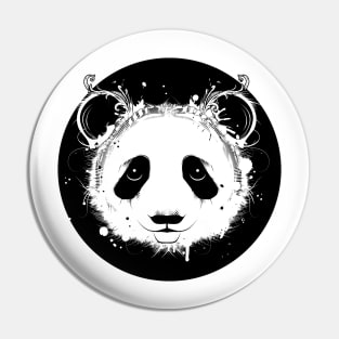 Panda bear portrait Pin