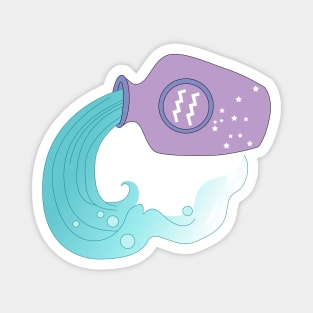 Aquarius (Light Purple) Magnet