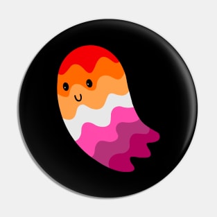 Sapphic Pride Ghost Pin