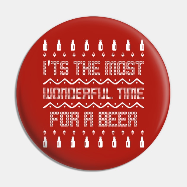 It's The Most Wonderful Time For A Beer Pin by natashawilona