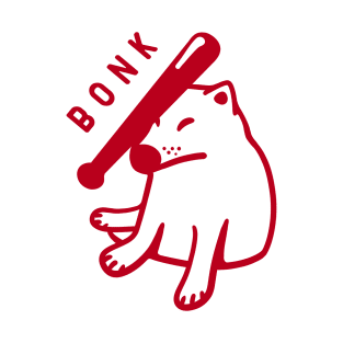 Shiba Inu doge. Design for the bonk meme lovers in red ink T-Shirt