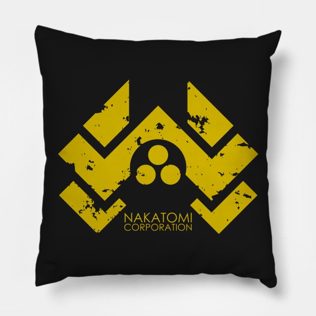 Nakatomi Corporation (aged) Pillow by BishopCras
