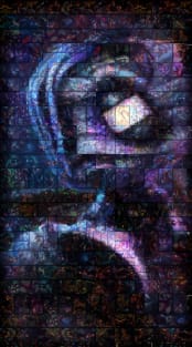 Amumu  Mosaic Portrait 4 Magnet