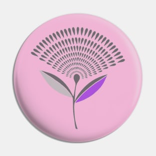 Mid Century Modern Dandelion Seed Head In Lilac Pin