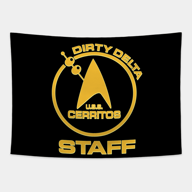 Lower Decks Dirty Delta staff Tapestry by Vault Emporium