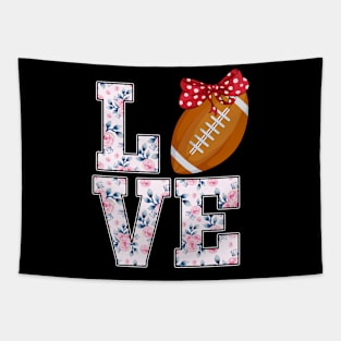 Summer Floral Love Rugby Tapestry