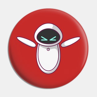 Assistant Robot Cute Angry Expression Pin