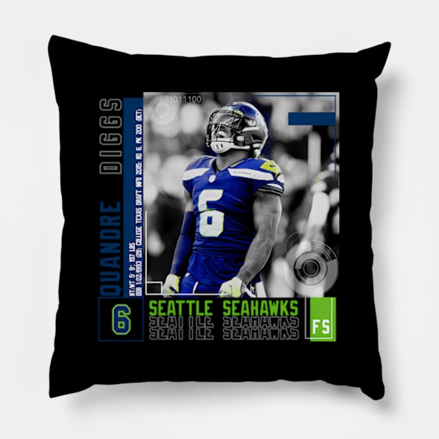 Quandre Diggs Paper Pillow by binchudala