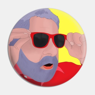 Funny Lula Meme with Sunglasses Pin