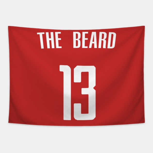 James Harden 'The Beard' Nickname Jersey - Houston Rockets Tapestry by xavierjfong