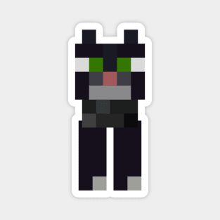 Minecraft Tuxedo Cat Magnet