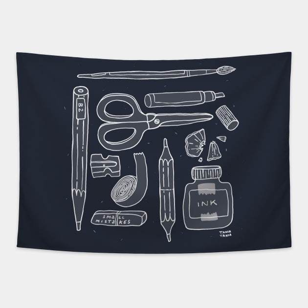 Weapon of Choice /outlines Tapestry by Tania Tania