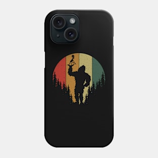 Retro Bigfoot Sasquatch Alien Phone Case