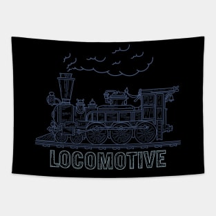 Vintage Locomotive Tapestry
