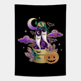 Halloween Crystal Lava Lamp Tapestry