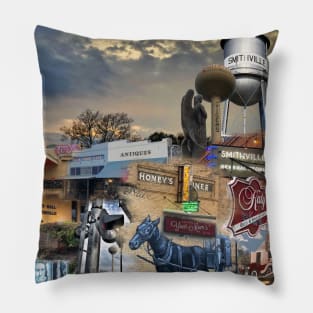 Smithville Texas Montage #2 Pillow