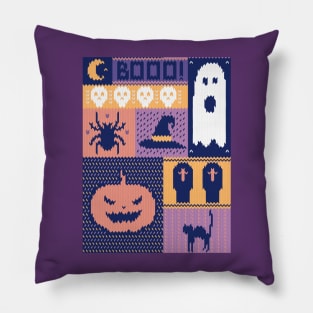 Ugly Halloween Sweater Pillow