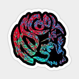 as cool as skull Magnet