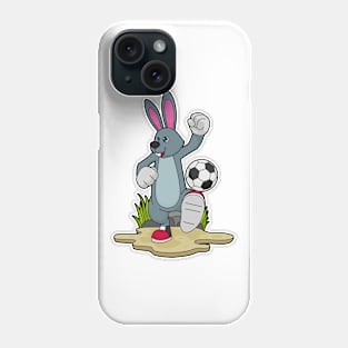 Rabbit as Soccer player with Soccer Phone Case