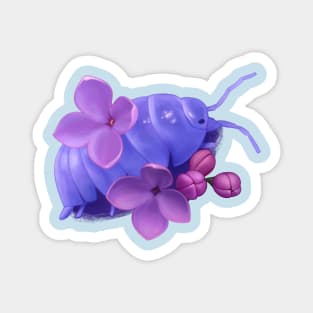 Lilac Isopod Magnet