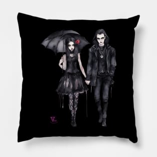 Romantic Dark Couple Pillow
