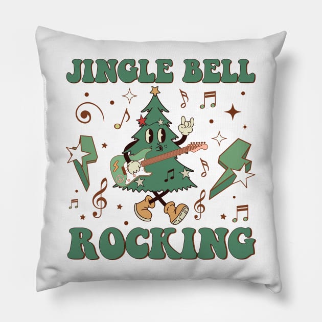 Jingle bell rockin Pillow by MZeeDesigns