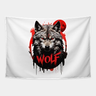 Wild wolf Tapestry