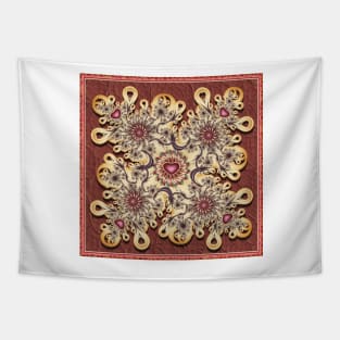 Fractal heart valentine design Tapestry