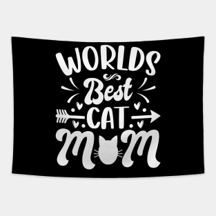 World's best cat mom Tapestry