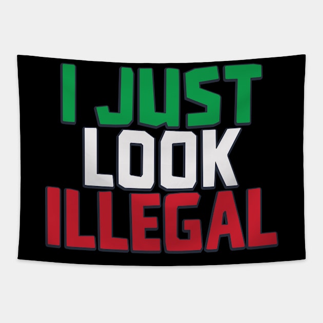 I JUST LOOK ILLEGAL Tapestry by Toby Wilkinson