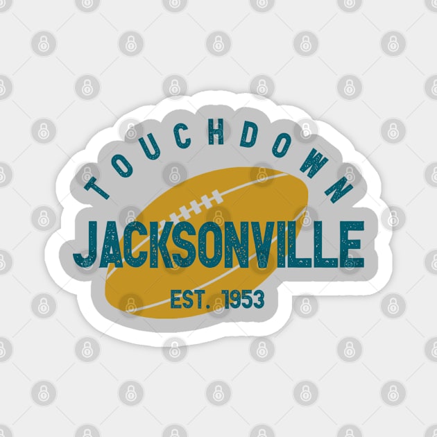 Jacksonville Football Team Magnet by igzine