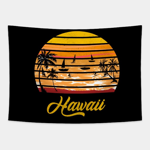 Hawaii Vacation 2020 Funny Hawaiian Beach Family Trip Gift Women Tapestry by Hussein@Hussein