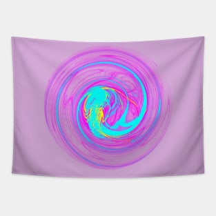 Abstract Art Inner World Circle Design Tapestry