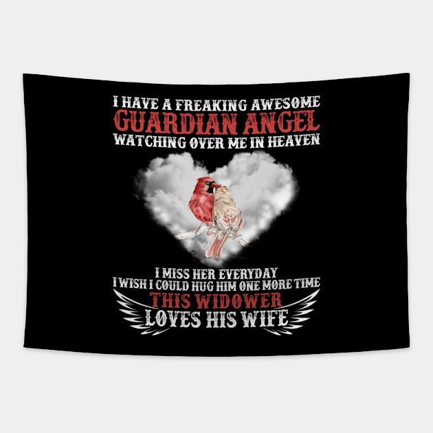 I Have A Freaking Awesome Guardian Angel Tapestry by DMMGear