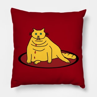 Animals with Sharp Teeth Chonk Cat Pillow