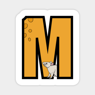 letter M logo Magnet