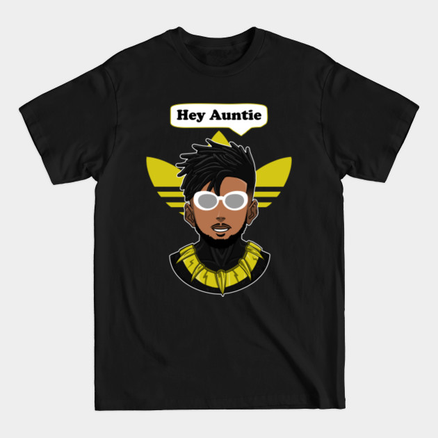 Discover Killmonger - Hey Auntie - Black Panther - Black Panther - T-Shirt