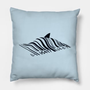 Banksy Barcode Shark Pillow