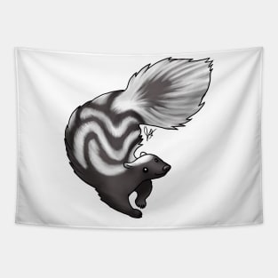 Skunk - Black Swirl Tapestry