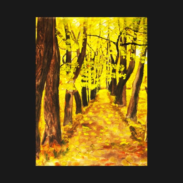 Yellow alley by IrinaAfonskaya