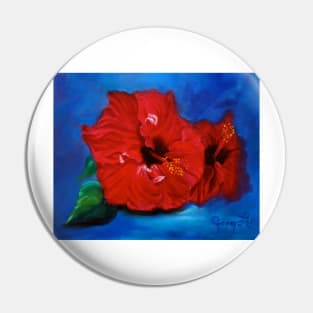 Red Hibiscus Pin