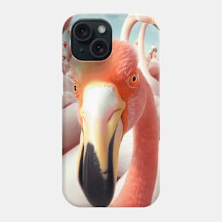 Bird Flamingo Wild Nature Funny Happy Humor Photo Selfie Phone Case