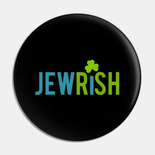 Jewish St Patricks Day Shamrock Jewish Irish Pin