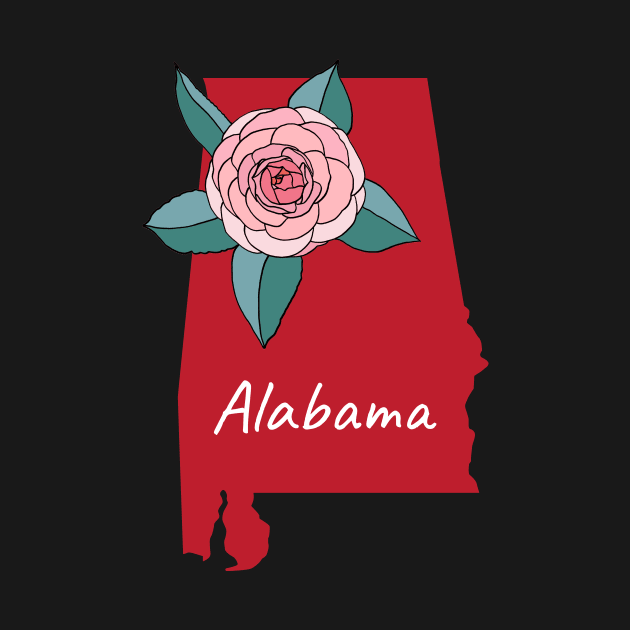 Alabama State Flower Camellia by SunburstGeo
