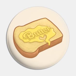 Butter Lettering on Toast Pin